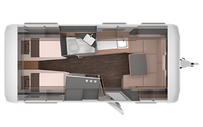 Knaus Azur 540 UE indeling