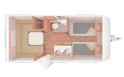 Weinsberg CaraOne 480 EU indeling